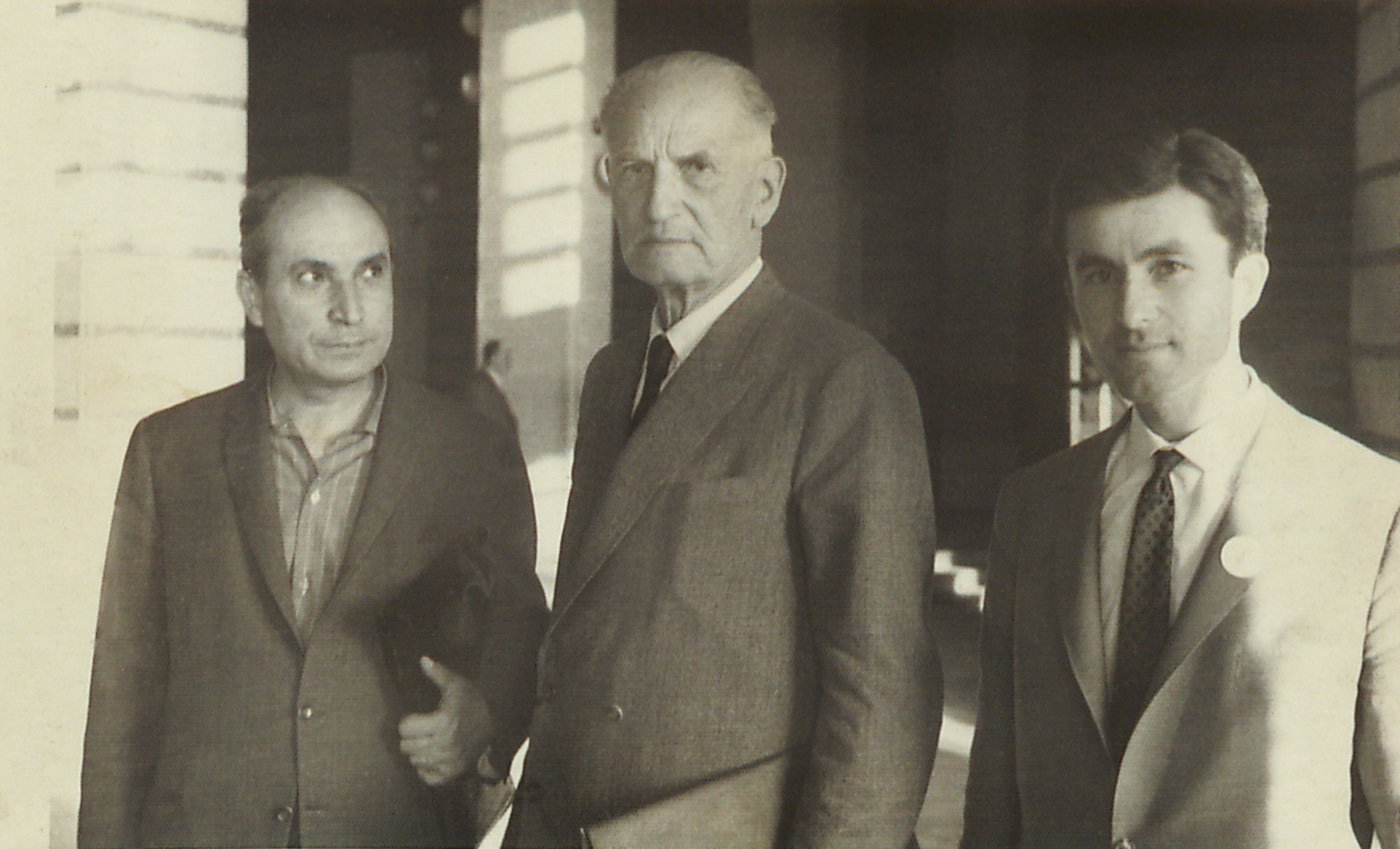 Yalçın Orkun, Ismayıl Hakkı Baltacıoğlu ve Haldun Özen (soldan sağa)